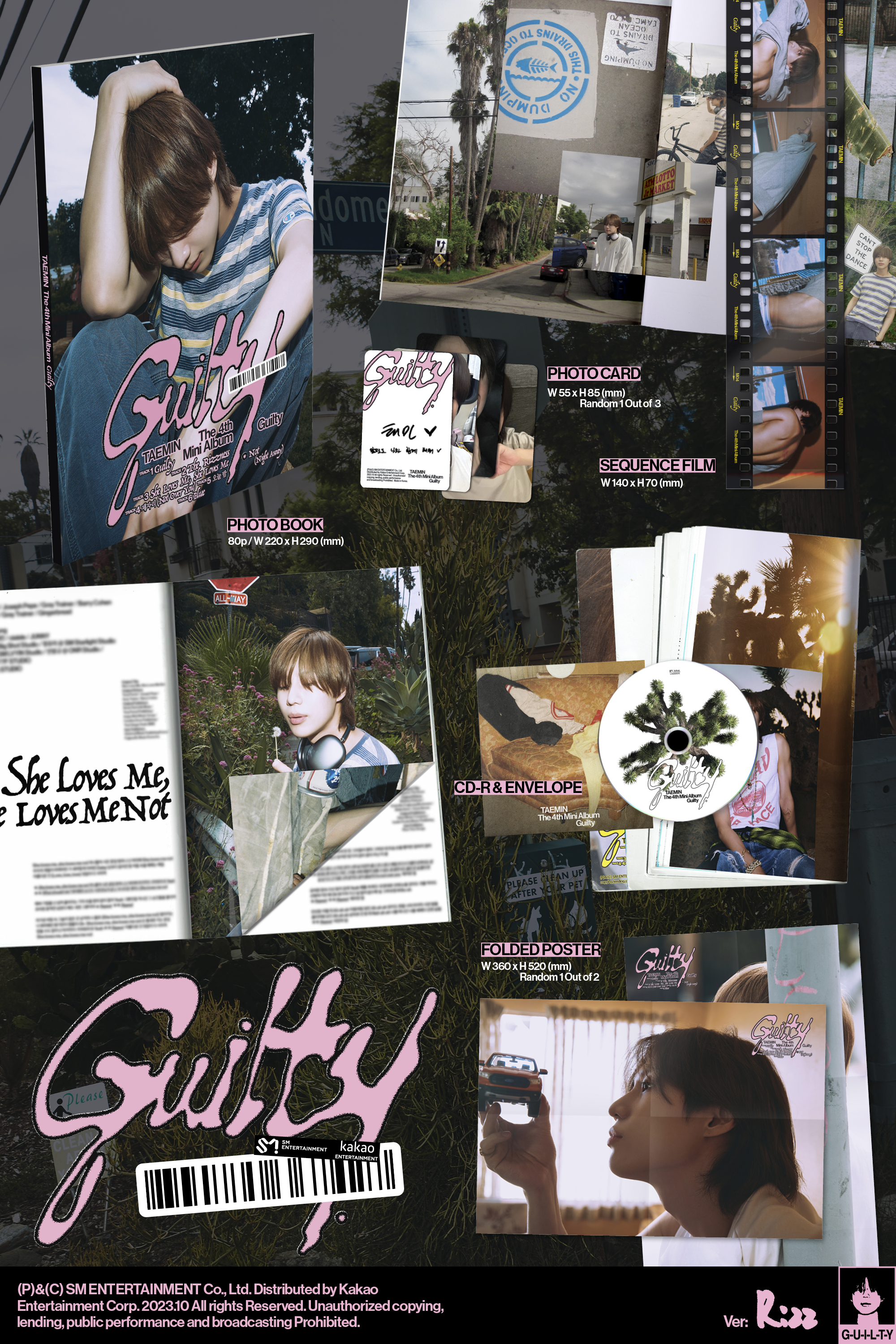 TAEMIN 4th Mini Album [Guilty] (Photo Book Ver.) (2 Versions SET 